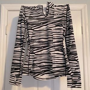 Under Armour- Coldgear 1/4 Zip black/white “zebra”